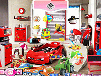 Race Car Bed Room Hidden Object