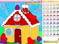 Kid's coloring: Sweet House