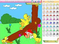 Kid's coloring: Little equilibrist