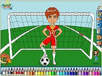 Soccer Player Coloring Game