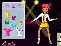 Hot Dance Lady Dressup