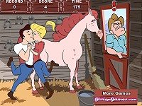 Horse Stable Kissing