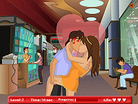 Kissing at the Shopping Mall