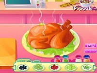 Roast Turkey In Thanksgiving Day